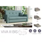 VIVA BIS III. előre nyíló rugós kanapé Spirit 12 színben