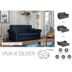   VIVA SILVER III. előre nyíló rugós kanapékronos 9 színben