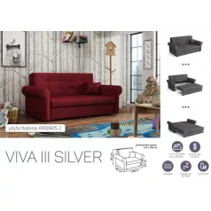   VIVA SILVER III. előre nyíló rugós kanapékronos 2 színben