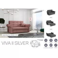   VIVA SILVER II. előre nyíló rugós kanapé Mono 235 színben