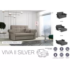   VIVA SILVER II. előre nyíló rugós kanapé Mono 233 színben