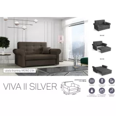   VIVA SILVER II. előre nyíló rugós kanapé Mono 234 színben