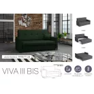VIVA BIS III. előre nyíló rugós kanapé Trinity 28 színben