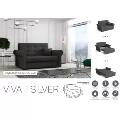  VIVA SILVER II. előre nyíló rugós kanapé Mono 248 színben