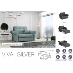   VIVA SILVER I. előre nyíló rugós fotelágy Mono 237 színben