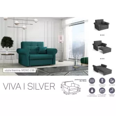   VIVA SILVER I. előre nyíló rugós fotelágy Mono 238 színben