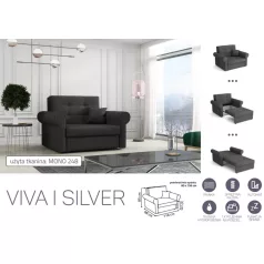   VIVA SILVER I. előre nyíló rugós fotelágy Mono 248 színben