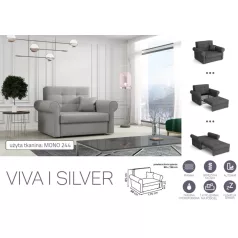   VIVA SILVER I. előre nyíló rugós fotelágy Mono 244 színben