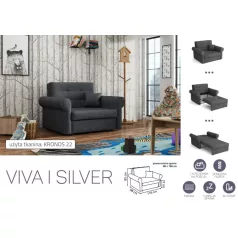   VIVA SILVER I. előre nyíló rugós fotelágykronos 22 színben