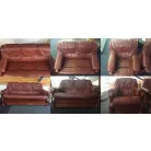 Valódi Bőr Parma 3+2+1 ülőgarnitúra fix kivitelben