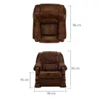 Valódi Bőr Parma fotel