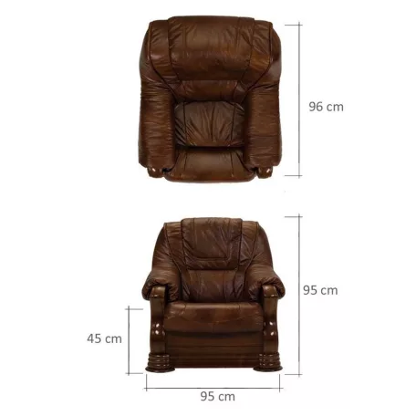 Valódi Bőr Parma fotel