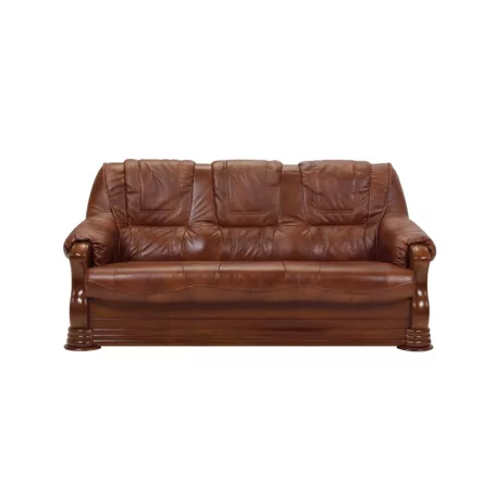 Valódi Bőr Parma 3 személyes kanapé FIX kivitelben