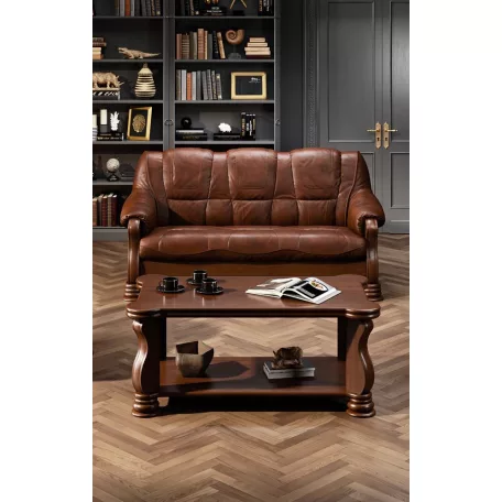 Valódi Bőr Parma 3 személyes kanapé FIX kivitelben