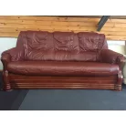 Valódi Bőr Parma 3 személyes kanapé FIX kivitelben