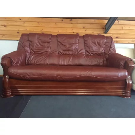 Valódi Bőr Parma 3 személyes kanapé ágyazható kivitelben