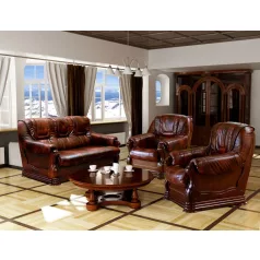 Valódi Bőr Parma 3+1+1 ülőgarnitúra fix kivitelben