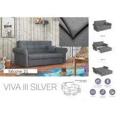 VIVA SILVER III. előre nyíló rugós kanapé Falcone 21