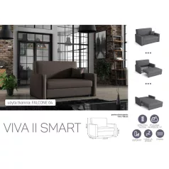   VIVA SMART II előre nyíló rugós, ágyneműtartós kanapé Falcone 04