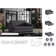VIVA SMART III. előre nyíló rugós kanapé Falcone 05