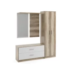 Carla Előszobagarnitúra country szürke színben