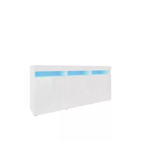 IZUMI magasfényű fehér/ fehér komód, 175 WH