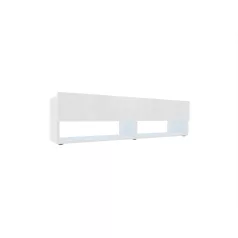 IZUMI magasfényű fehér/ fehér TV szekrény, 140 WH