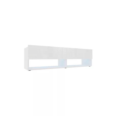 IZUMI magasfényű fehér/ fehér TV szekrény, 140 WH