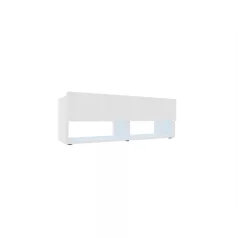 IZUMI magasfényű fehér/fehér TV szekrény, 105 WH