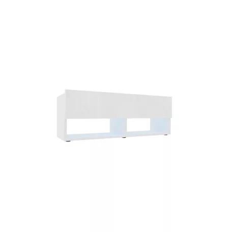 IZUMI magasfényű fehér/fehér TV szekrény, 105 WH