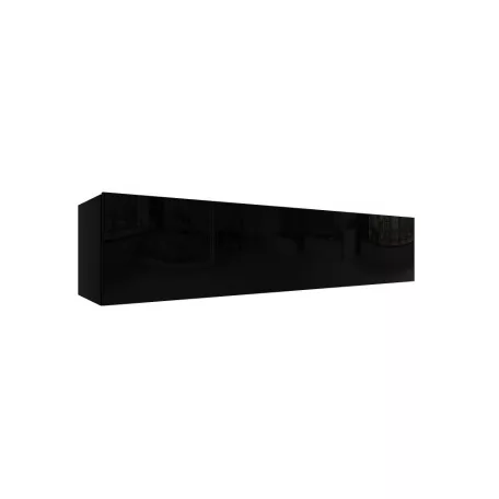 IZUMI 44 BL magasfényű fekete/ fekete TV szekrény 175 cm