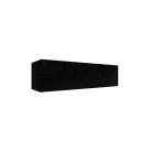 IZUMI 43 BL magasfényű fekete/fekete TV szekrény 140 cm