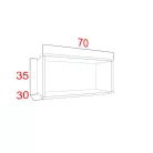 IZUMI 11 WH fehér nyitott fali polc 70 cm