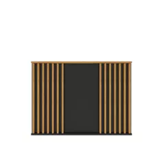 NAIROBI 3F komód Fekete/Artisan