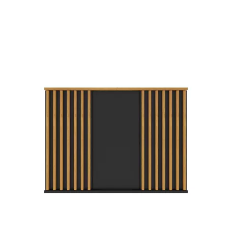 NAIROBI 3F komód Fekete/Artisan