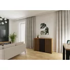 NAIROBI 3F komód Fekete/Artisan