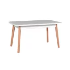 Oslo 6 étkezőasztal bővíthető fekete/fehér színben