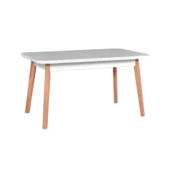 Oslo 6 étkezőasztal bővíthető fekete/fehér színben