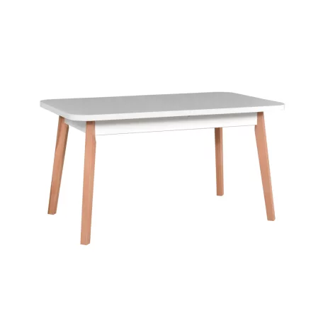 Oslo 6 étkezőasztal bővíthető fekete/fehér színben