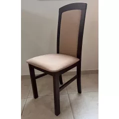 Nilo V étkezőszék dió váz - homok színű szövet