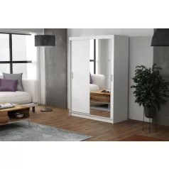 Rico 150 cm tolóajtós gardróbszekrény fehér színben