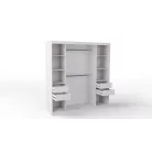 Rico 180 cm 4 fiókos, tolóajtós gardróbszekrény sonoma színben