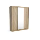 Rico 180 cm 4 fiókos, tolóajtós gardróbszekrény sonoma színben