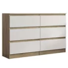 Alana II. komód sonoma/fehér színben