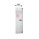 Justus 4 Előszobai fogas