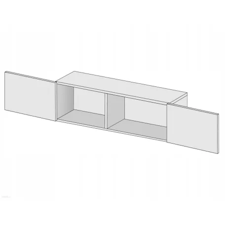 SOLID magasfényű fehér RTV asztal