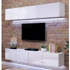 SOLID magasfényű fehér RTV asztal