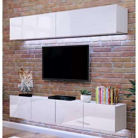 SOLID magasfényű fehér RTV asztal