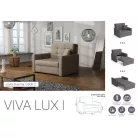 VIVA LUX I. előre nyíló fotelágy Look 2 színben