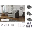 VIVA LUX I. előre nyíló fotelágy Look 9 színben